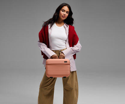 The Train Case in Clay Pink