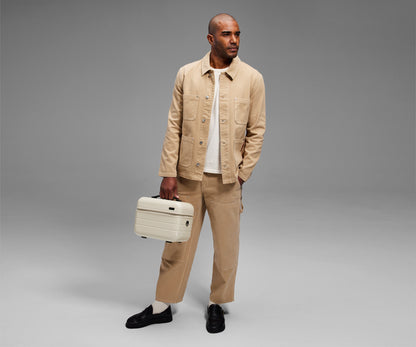 The Train Case in Salt White (Gloss)