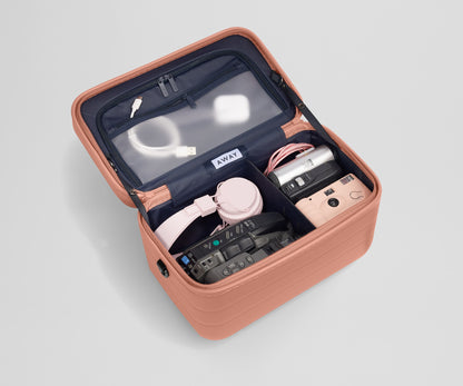 The Train Case in Clay Pink