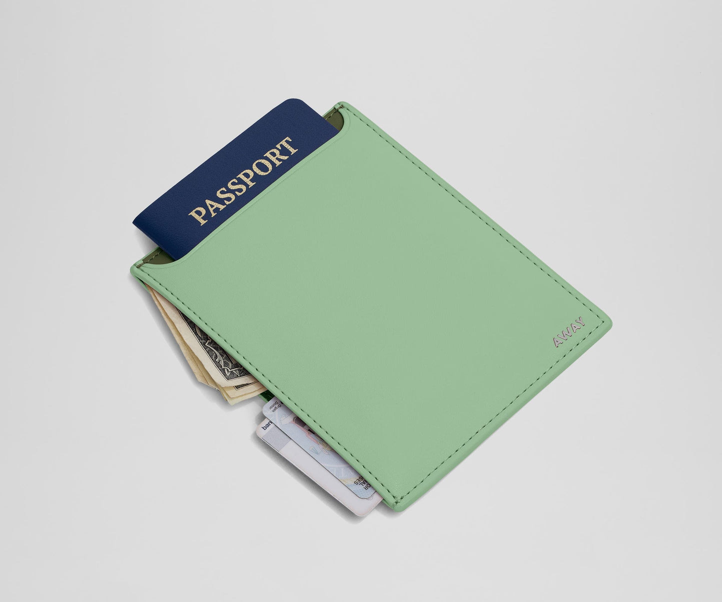 Passport Wallet in Sea Green