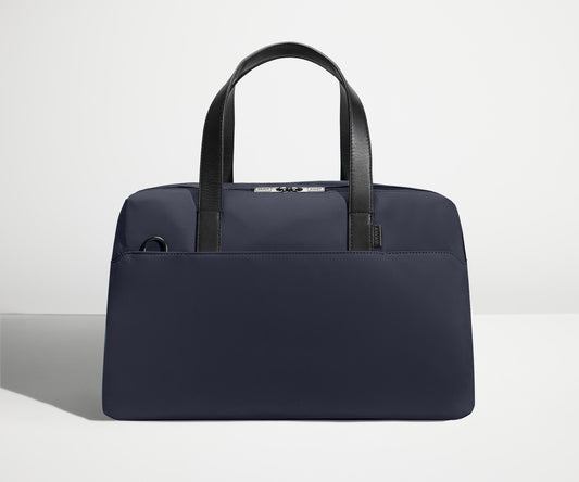 The Overnight Bag in Navy Blue
