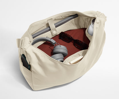 Large Featherlight Crossbody in Salt White