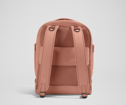 The Double Diaper Backpack in Clay Pink