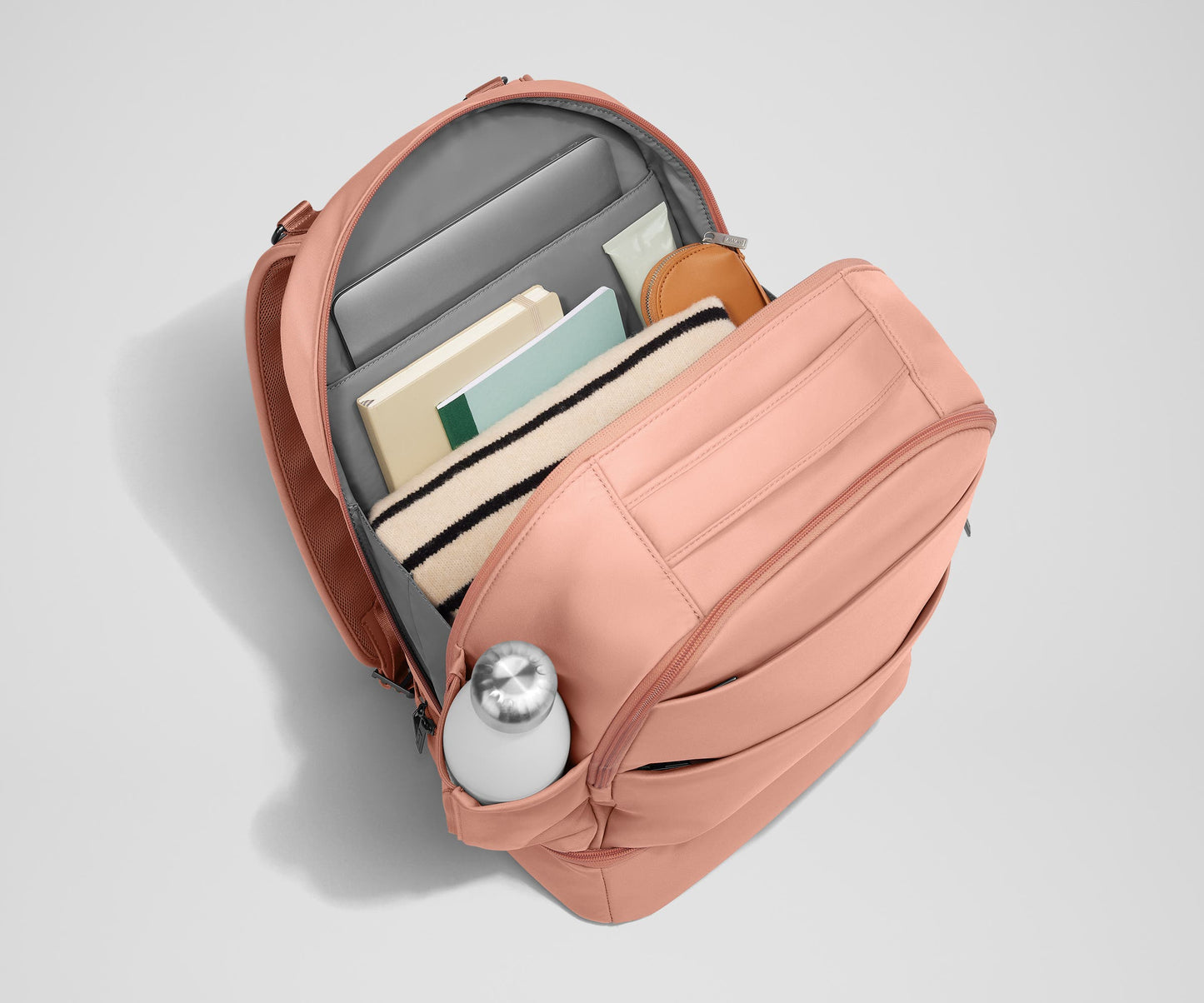 The Double Diaper Backpack in Clay Pink